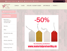 Tablet Screenshot of materialpretvorilky.sk